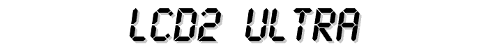 LCD2 Ultra font